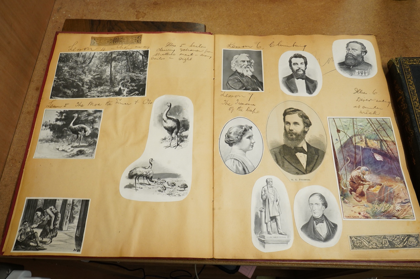 A collection of late 19th century / early 20th century scrap books and albums